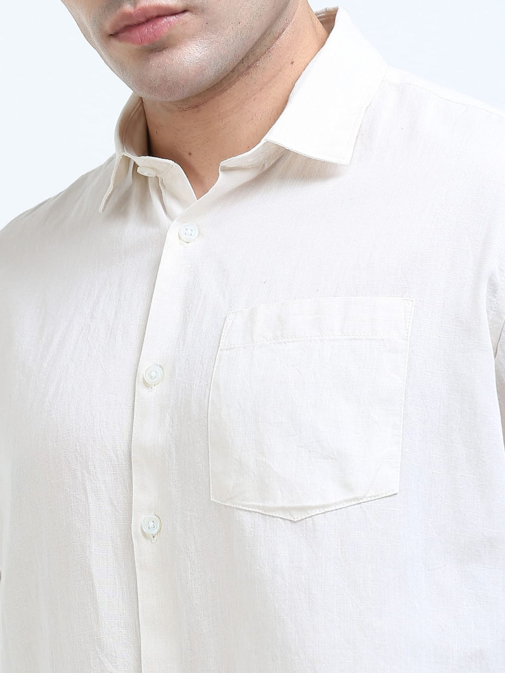 White Linen cotton shirt