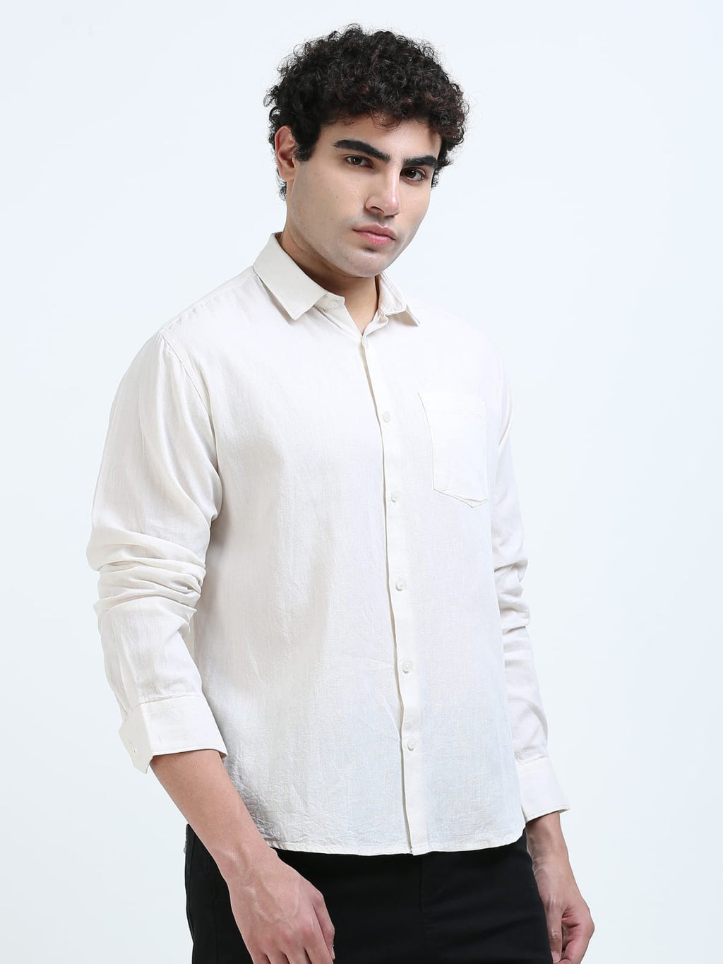 White Linen cotton shirt