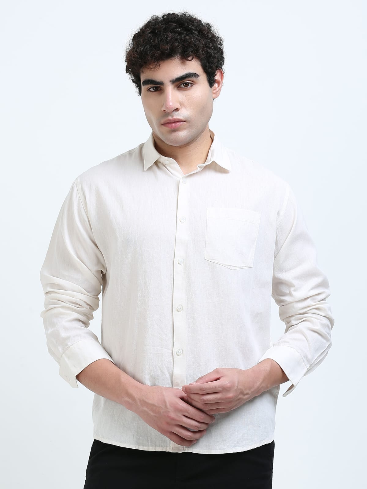 White Linen cotton shirt