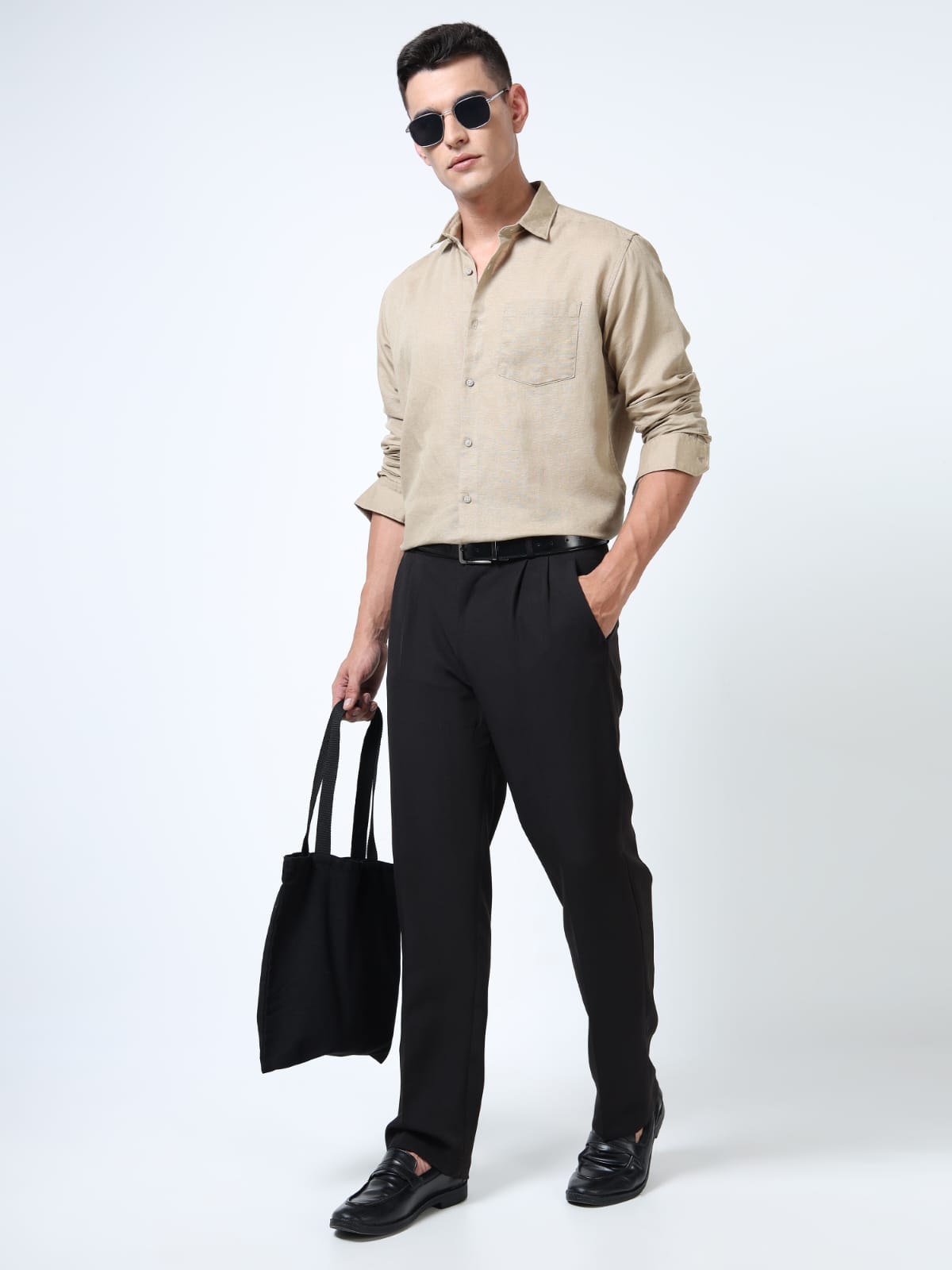 Sand Linen cotton shirt