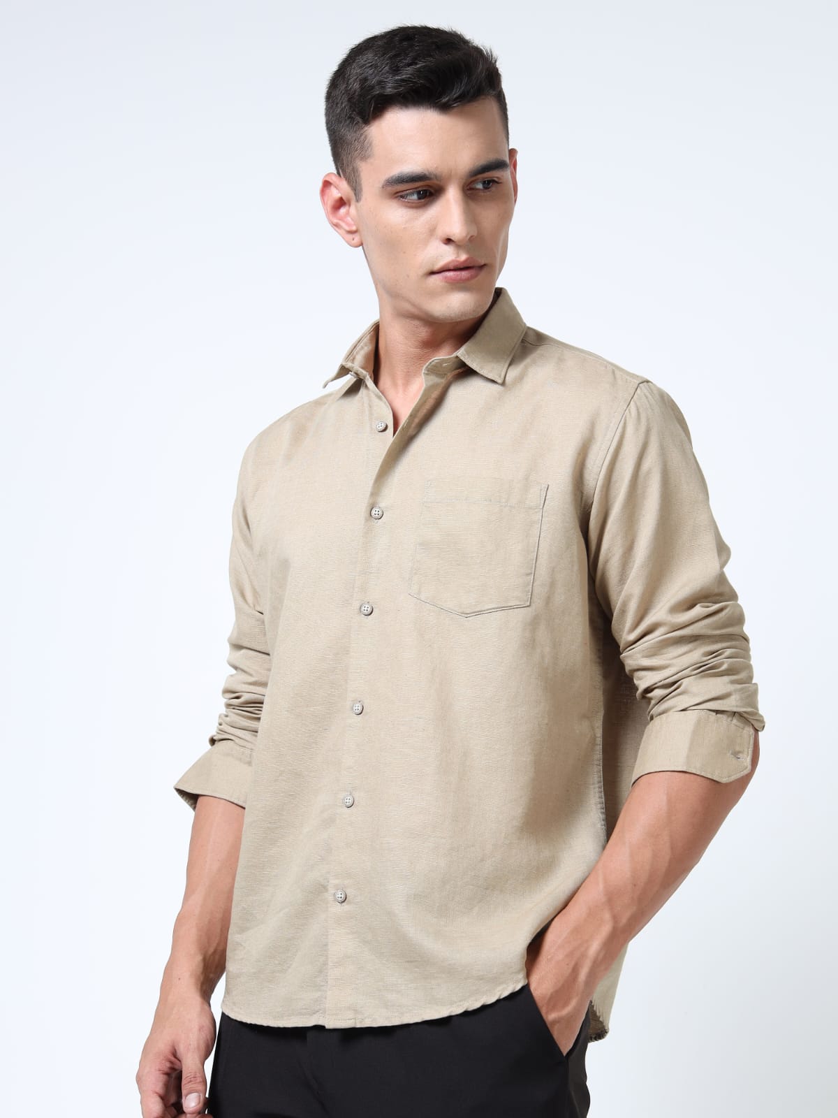 Sand Linen cotton shirt