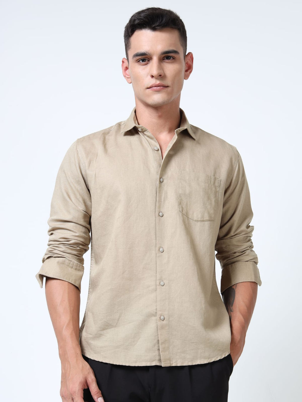Sand Linen cotton shirt