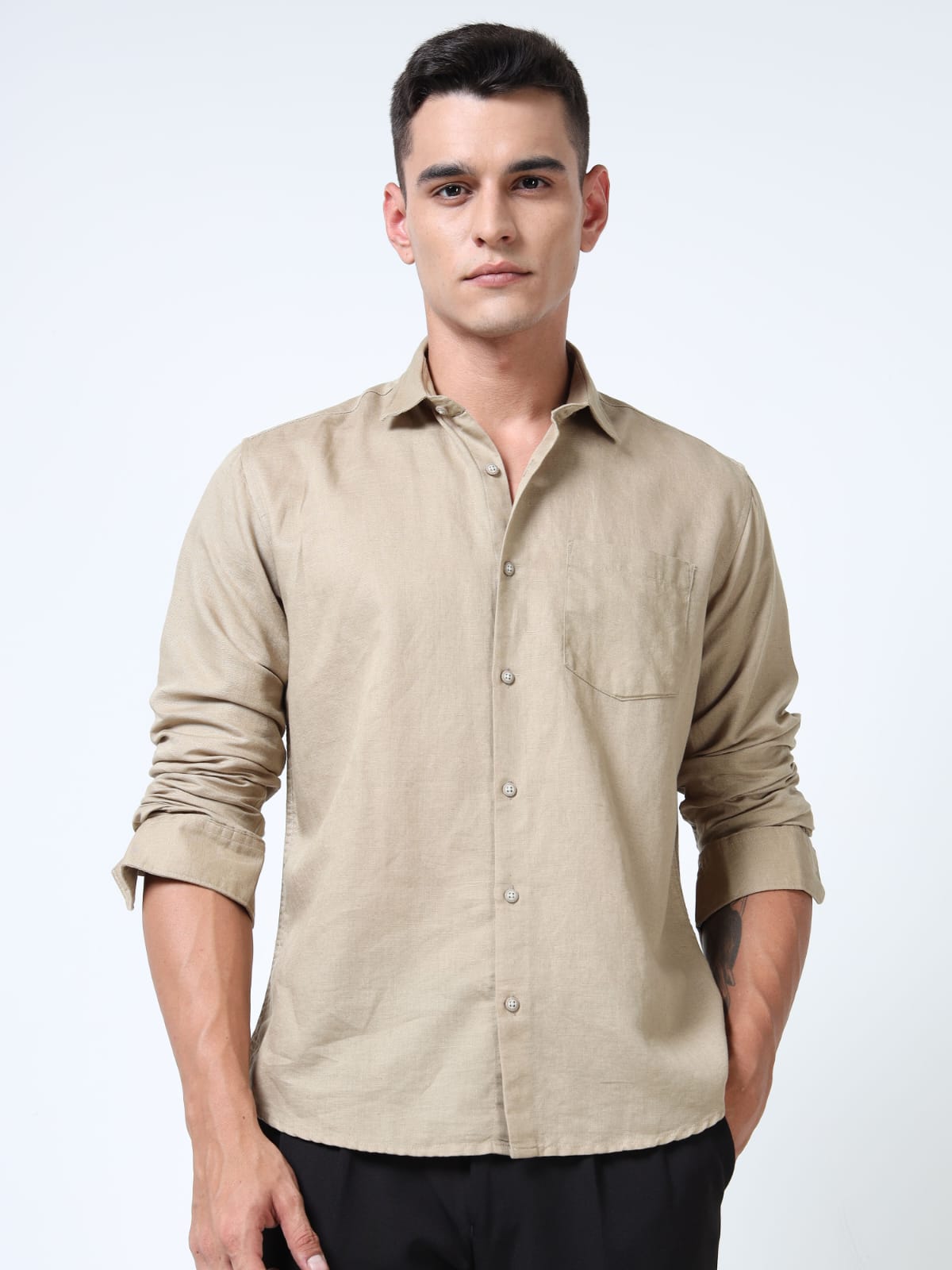Sand Linen cotton shirt